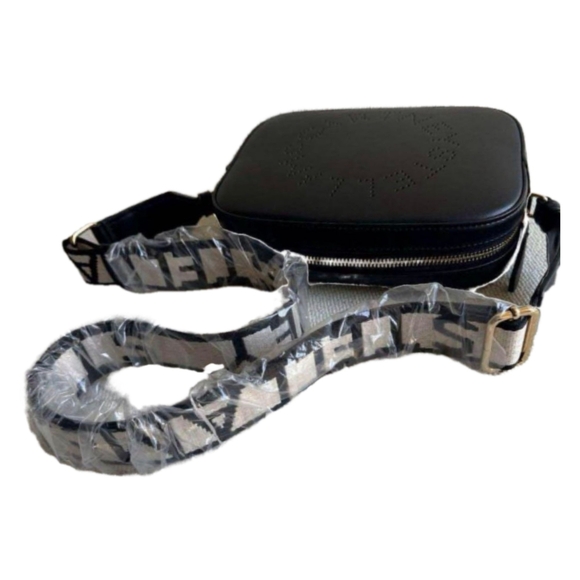 Stella McCartney Perforated Logo Sustainable Camera Crossbody Bag - Picture 5 of 6